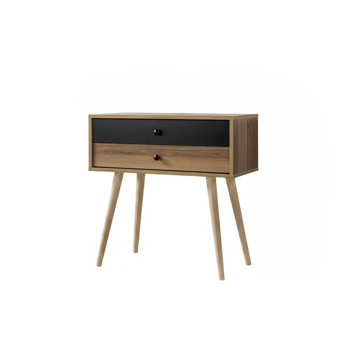 Hanah Home Vita 5206 Cómoda Nogal y Negro